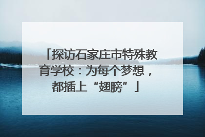 探访石家庄市特殊教育学校：为每个梦想，都插上“翅膀”